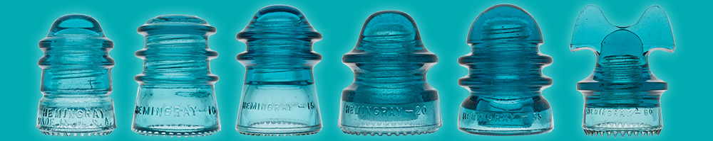 Hemingray Blue glass