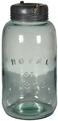Royal of 1876 - metal lid