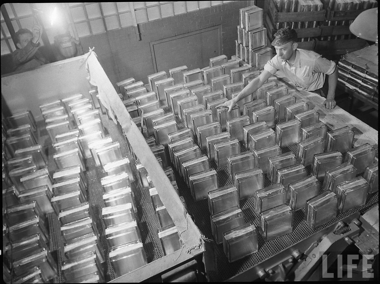 Glass Blocks being made at Muncie, IN Plant