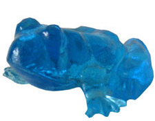 Glass Molded Frogs - Electric Blue