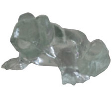 Glass Molded Frogs - Ice Blue