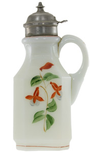 Pressed Octagon - White Milk Glass